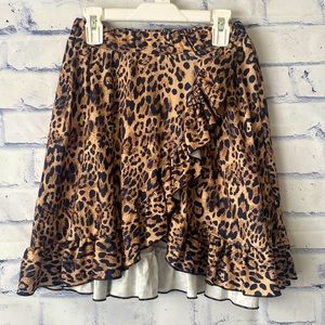 Never Worn Girls Animal Print Skirt! 3XL (8/9) Sparkle in Pink!
